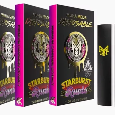 Starburst Runtz distillate Muha Meds disposable vape