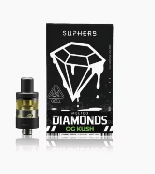 Melted Diamonds SupHerb OG Kush 1g sub-ohm tank and box