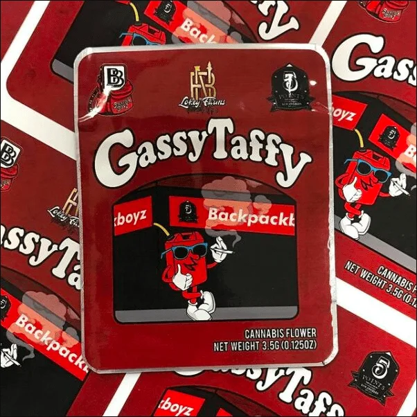 Gassy Taffy backpack boyz weed strain