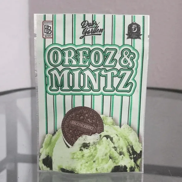 Oreoz Mintz backpack boyz weed strain
