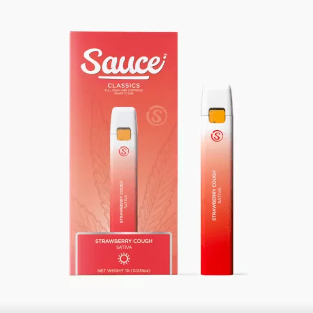 Sauce Essentials disposable Classics Strawberry Cough sativa 1g vape pen