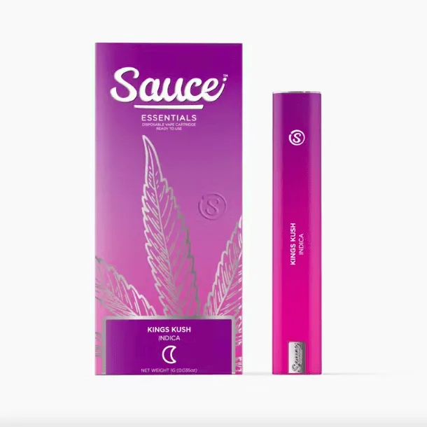 Sauce Essentials disposable Essentials Grandaddy Purp indica 1g vape pen