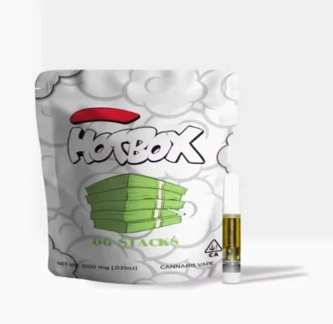 Hotbox carts OG Stacks 1000mg pouch and 510-thread cartridge