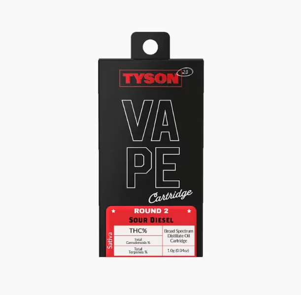 Sour Diesel Tyson 2.0 carts 1G distillate cartridge