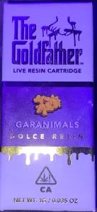 Goldfather carts Garanimals live resin cartridge box