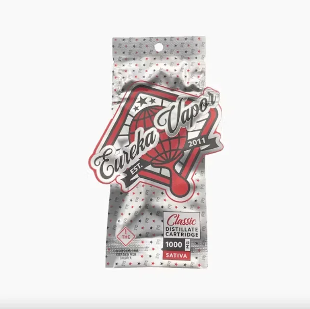Eureka THC vape sativa pouch, sealed 1000mg Classic distillate